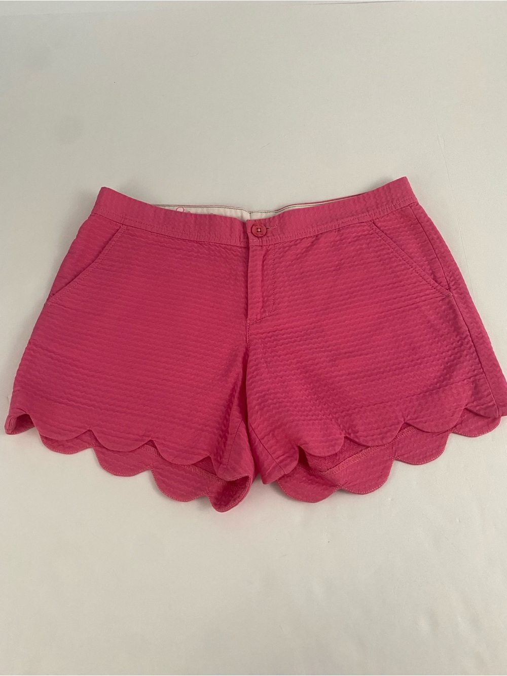 Lilly Pulitzer The Buttercup Short Size 4 Hot Pink 100% Cotton